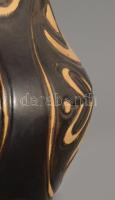 Kerámia váza, jelzett, art deco, hibátlan 16 cm