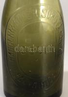 Dreher Haggenmacher sörös üveg, feliratos, hibátlan 28 cm