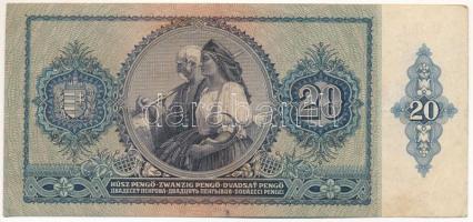 1941. 20P "C 259 099085" "M. Kir. IV/8 Hadiüzemi megbízott" felülbélyegzéssel T:...