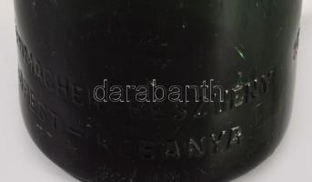 Dreher Haggenmacher sörös üveg, feliratos, hibátlan 32 cm