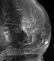 M. Labore Nobilitis feliratos, címeres üveg, 24 cm