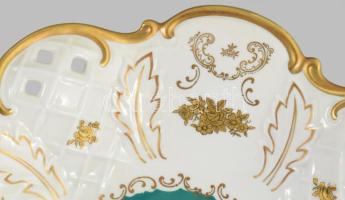 Reichenau porcelán kínáló tál. Matricás, jelzett, hibátlan 28 cm