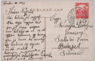 1917 Kisszeben, Sabinov; Fő utca, Birnbaum üzlete. Stehr Gusztáv kiadása / main street, shop (EK)