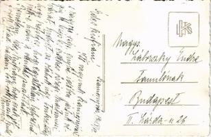 1940 Szamosújvár, Gherla; Sétatéri tó / promenade, lake. photo (hullámos / wavy)