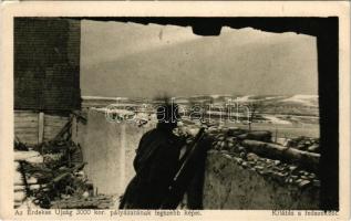 1915 Kilátás a fedezékből. Az Érdekes Újság kiadása / WWI Austro-Hungarian K.u.K. military, view from the cover (EK)