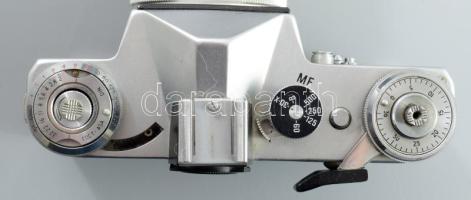 Zenit-E fényképezőgép, Wirgin-Wiesbaden 200mm f4.5 Edixar objektívvel Olimpiai kiadás