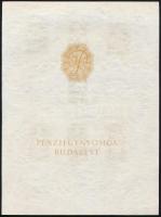 ~1953 Népviseletek 2 klf sor 3-3 értéke + Petőfi 60f az eredeti nyomóeszközökkel készült nyomdai min...