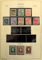 Ausztria 1945-1997 Túlnyomórészt postatiszta gyűjtemény, 1959-től csak 29 bélyeg hiányzik, előnyomott KABE albumban