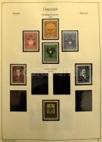 Ausztria 1945-1997 Túlnyomórészt postatiszta gyűjtemény, 1959-től csak 29 bélyeg hiányzik, előnyomot...