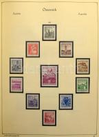 Ausztria 1945-1997 Túlnyomórészt postatiszta gyűjtemény, 1959-től csak 29 bélyeg hiányzik, előnyomot...