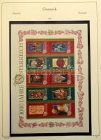 Ausztria 1945-1997 Túlnyomórészt postatiszta gyűjtemény, 1959-től csak 29 bélyeg hiányzik, előnyomot...