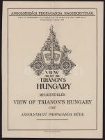 1928 Bp., Az Angolországi Propaganda Nagybizottság megrendelő íve "View of Trianon's Hungary" című kiadványra