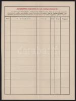 1928 Bp., Az Angolországi Propaganda Nagybizottság megrendelő íve "View of Trianon's Hunga...