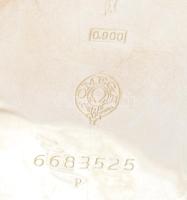 Omega ezüst (Ag) tokos zsebóra, működik, másodperc segédkörrel, d: 50 mm