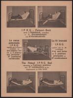 10 db különböző ágy reklámlap (kórházi, otthoni, összecsukható, stb.), ebből 8 db Matzek-féle (Bécs)