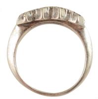 Ezüst (Ag) gyűrű, jelzett 6,39 g m: 52