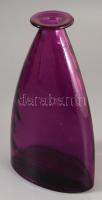 Lila design üveg, hibátlan, m: 23,5 cm