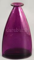 Lila design üveg, hibátlan, m: 23,5 cm