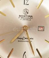 Mortyma Super Datomatic automata zsebóra, dátumkijelzővel, működik, szép számlap d: 43 mm