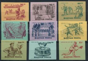 1965 A tenisz története vágott sor (**4.000) (1,70Ft gumi nélküli / without gum)