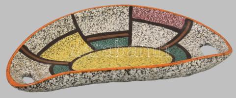 Német modernista kínáló, hibátlan, 26x18 cm