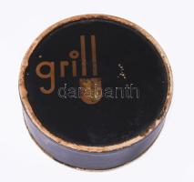 Poudre Grill Lux Balogh János Nagyvárad papírdoboz, kopásokkal, d: 8,5 cm, m: 3,5 cm