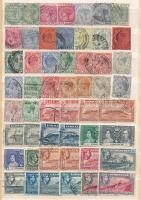 Gibraltár 100 db bélyeg közepes berakólap mindkét oldalán