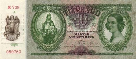 1930. 100P + 1932. 50P + 1936. 10P, mindegyiken "Törvényszéki Illeték" 1000P bélyeggel T:I...