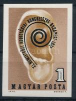 1972 Audiológiai kongresszus vágott bélyeg