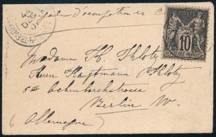 Francia expedíciós hadsereg Kínában 1901 Levél katonai bélyegzéssel Berlinbe "SHANGHAI"