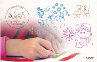 2020. 10Ft + 20Ft Cu-Ni "Tisztelet a hősöknek" (Covid-19) első napi veret számozott díszcs...