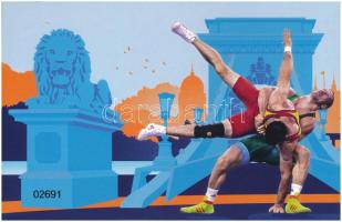 2018. 50Ft Cu-Ni "Birkózó Világbajnokság" első napi veret számozott díszcsomagolásban &quo...