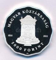 2011. 5000Ft Ag "A Deák téri Evangélikus Templom" kapszulában T:PP Adamo EM240