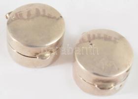 2 darab ezüst (Ag) pirulatartó, jelzés nélkül, nettó 8,7g