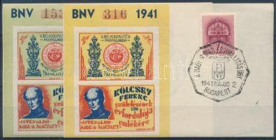 1941/6aa+ba Kölcsey Ferenc 2 klf emlékív május 2-i alkalmi bélyegzéssel