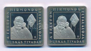 2008. 1000Ft Cu-Ni "Telefonhírmondó - Puskás Tivadar" (2x) kapszulában T:PP patina
Adamo ...