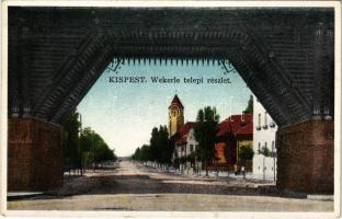 Budapest XIX. Kispest, Wekerletelepi részlet