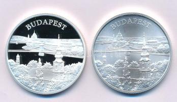 2009. 5000Ft Ag "Világörökségi helyszínek - Budapest" (2xklf), kapszulában, tanúsítvánnyal...