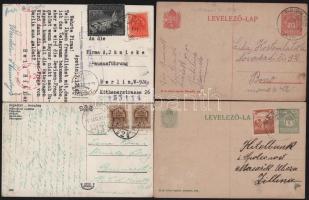 1919-1943 10 db érdekes vegyes magyar küldemény, főleg külföldre küldve, megnézendő!