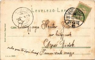 1905 Nagyvárad, Oradea; Széchényi tér. Helyfi László kiadása / square (EB)