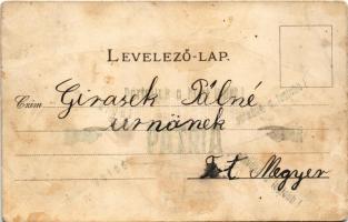 Budapest XII. Zugliget, Laszlovszky hegy, hátoldalon Pátria pótkávé reklám. Athenaeum r.t. kőnyomása...