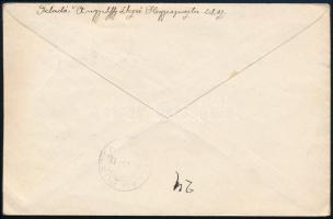 Debrecen 1920 Ajánlott cenzúrázott levél Debrecen II. megszállási bélyegekkel Pallagpusztára, Bodor ...