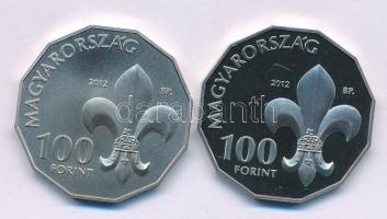 2012. 100Ft Cu-Ni "100 éves a Magyar Cserkészszövetség" kapszulában (2xklf) T:BU,PP Adamo EM253