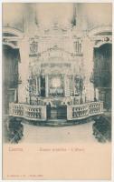 Livorno, Tempio israelitico, l'altare. G. Modiano &amp; Co. / zsinagóga belső. Judaika / synagogue interior. Judaica (EK)