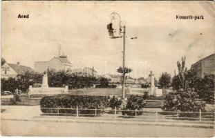 1918 Arad, Kossuth park, Menráth József sírkő raktára. Kerpel Izsó kiadása (Rb)