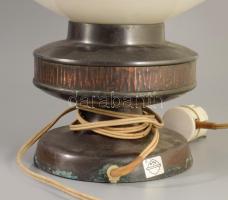 Iparművész lámpa hibátlan üveg búrával 33 cm