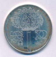 1986. 500Ft Ag "XV. Téli Olimpia Calgary 1988" kapszulában T:BU folt Adamo EM98