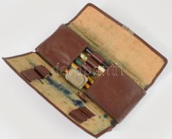 Retro csehszlovák tolltartó propaganda felirattal