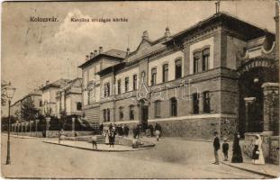 Kolozsvár, Cluj; Karolina országos kórház. Gombos Ferenc kiadása / hospital (fl)