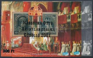 2001/24a+aF+aA Habsburg Ottó aranylakodalma 3 darabos emlékív garnitúra